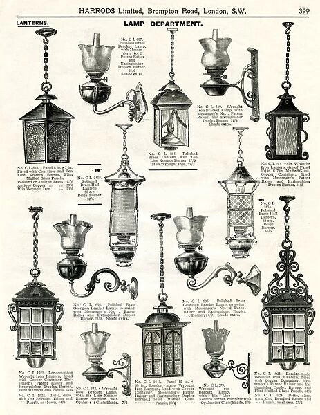 Trade catalogue of lamps 1911