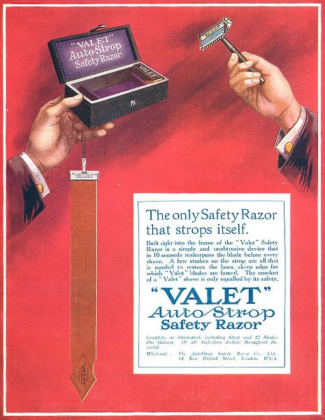 Valet Auto Strop Razor Advertisement