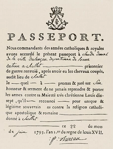 Vendee : Passport