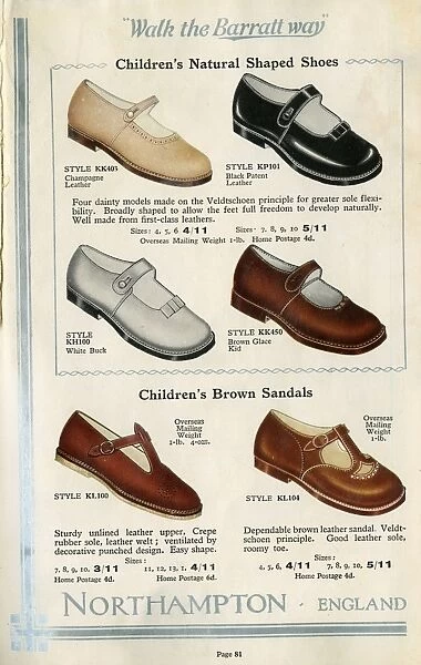 W Barratt & Co Ltd shoe catalogue, childrens shoes