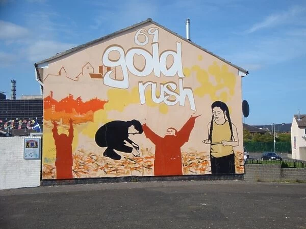 Wall mural of 69 Gold Rush at Belfast