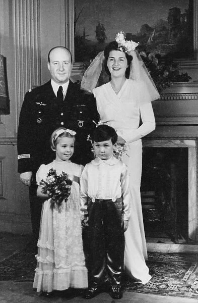 Wartime wedding group