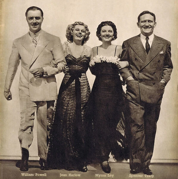 William Powell, Jean Harlow, Myrna Loy and Spencer Tracy