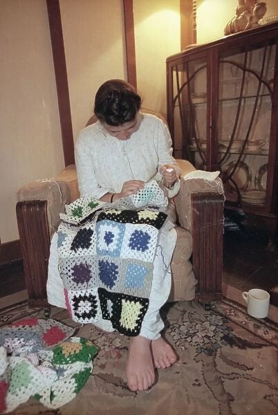 Woman Crocheting 1940S