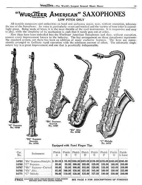 Wurlitzer Saxophones