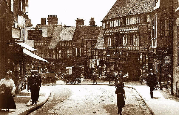 Wyle Cop, Shrewsbury early 1900's