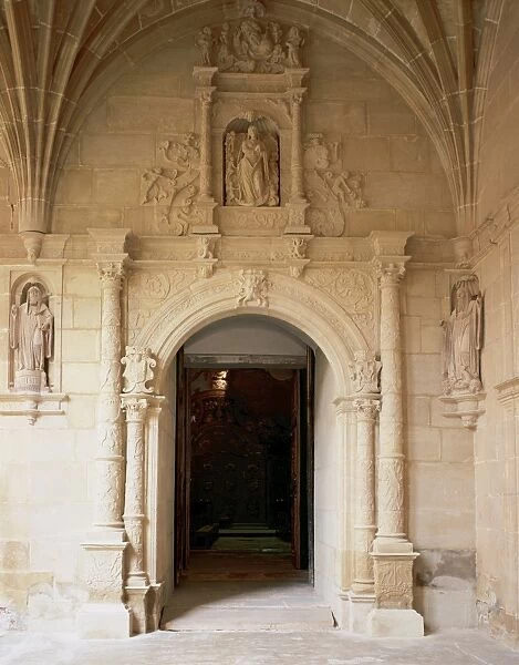 Yuso Monastery. San Millan de la Cogolla. Entrance to the ch
