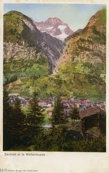 Zermatt - Switzerland with Wellenkuppe at rear