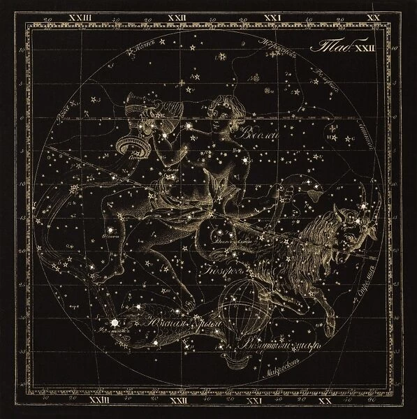 Aquarius constellations, 1829 C016  /  4408