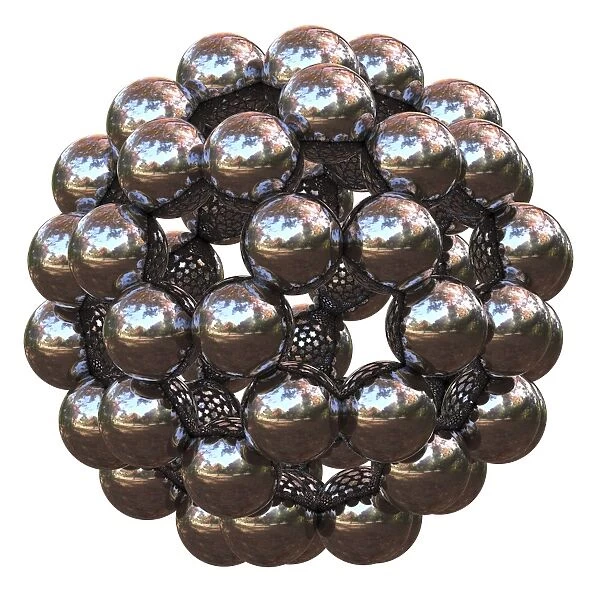 Buckminsterfullerene molecule C016  /  8364