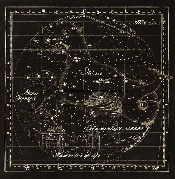 Cetus constellations, 1829 C016  /  4414