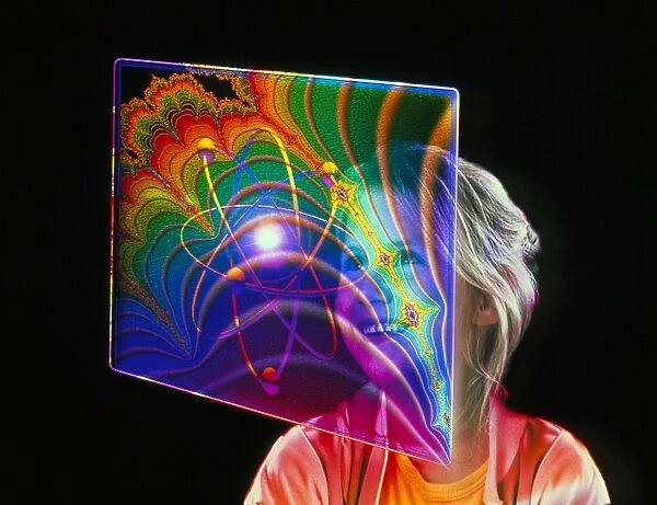 Child looking at holographic image