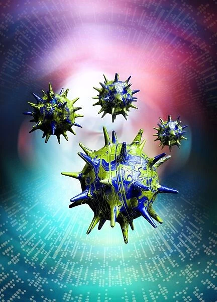 Computer virus, conceptual artwork