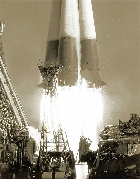 Launch of Vostok 1 spacecraft, 1961