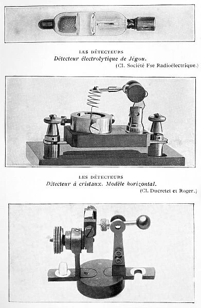 Radio receiver components, 1914
