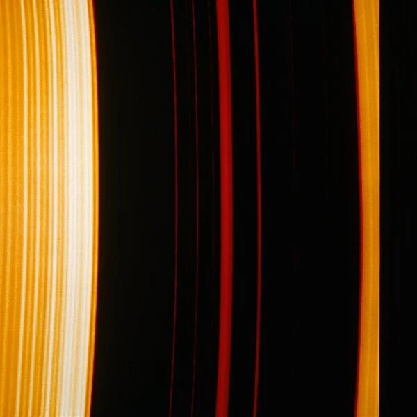 Part of Saturns ring system