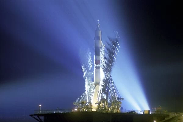 Soyuz 15 rocket on launchpad