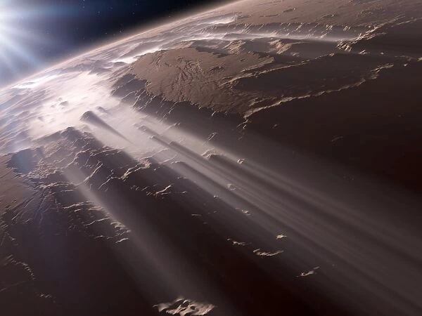 Valles Marineris, Mars, artwork