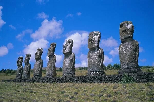Ahu Akiui, Easter Island, Chile, Pacific