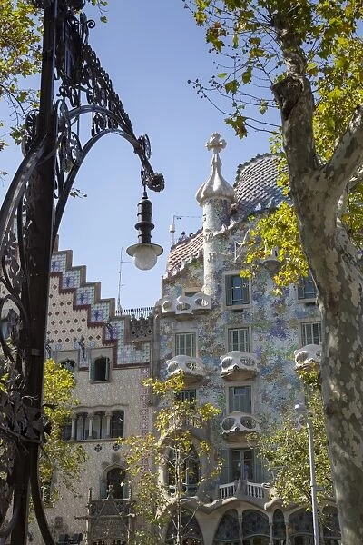 Antoni Gaudis Casa Batllo building, UNESCO World Heritage Site, Barcelona, Catalonia