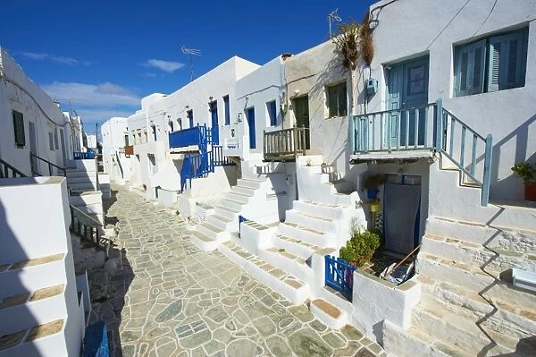 The Chora village, Kastro, Folegandros, Cyclades Islands, Greek Islands, Greece, Europe