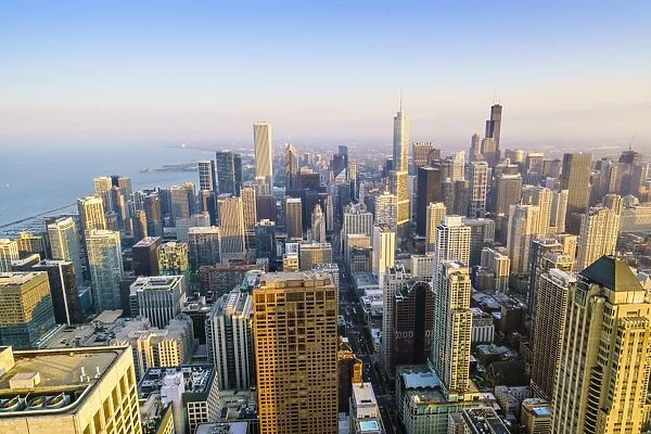 City skyline, Chicago, Illinois, United States of America, North America