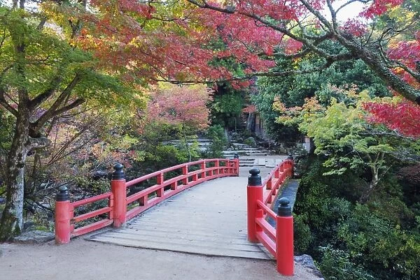 Daisho-in temple in autumn, Miyajima Island, Hiroshima Prefecture, Honshu, Japan, Asia