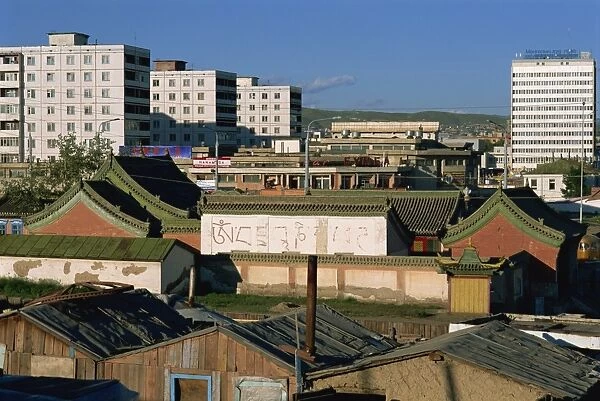 General view of Ulan Bator, Tov, Mongolia, Central Asia, Asia