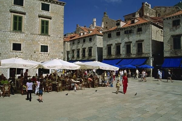 Luza Square, Dubrovnik old city, Dalmatia, Croatia