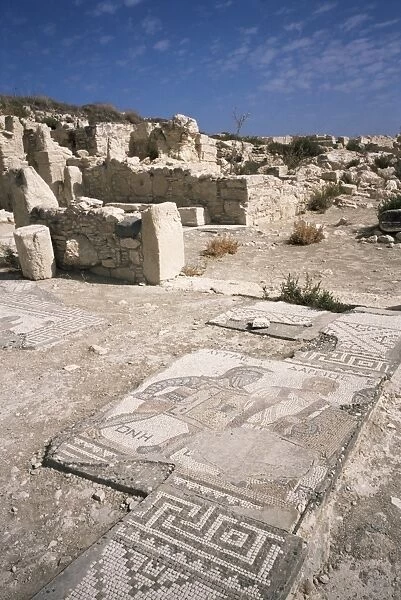 Mosaic of the gladiators in the House of the Gladiators, Kourion (Curium) (Kurion)