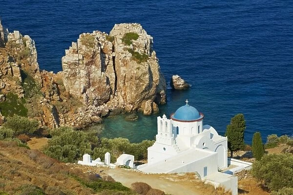 Panagia Poulati, monastery, Sifnos, Cyclades Islands, Greek Islands, Aegean Sea