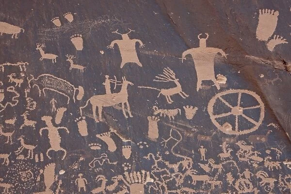 Petroglyphs on Newspaper Rock, Newspaper Rock Recreation Area, Utah, United States of America
