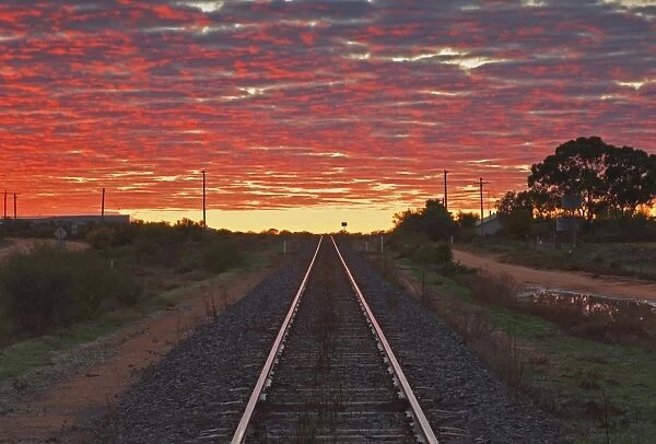 Railway tracks, Menindee, New South Wales, Australia, Pacific