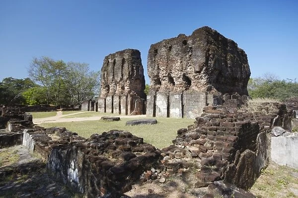 Royal Palace, Citadel, Polonnaruwa, UNESCO World Heritage Site, North Central Province, Sri Lanka, Asia