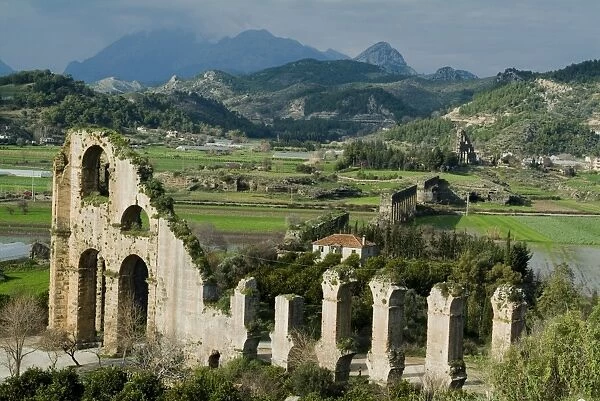 Ruins of Roman aqueduct