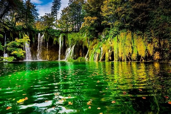 Scenic spot in Plitvice Lakes National Park, UNESCO World Heritage Site, Croatia, Europe