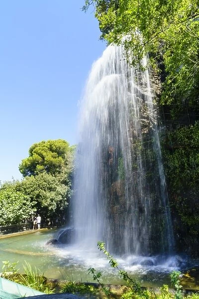 Waterfall, Parc de la Colline de Chateau, Nice, Alpes Maritimes, Cote d Azur, Provence