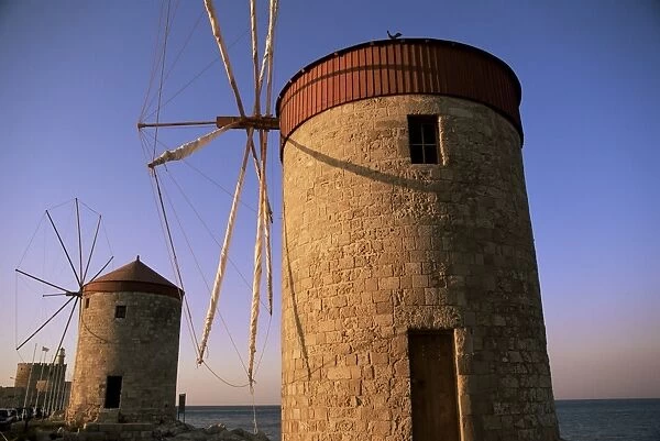 Windmills, Rhodes Harbour