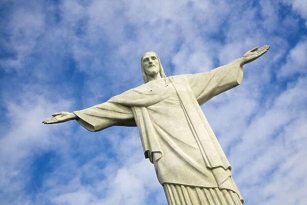 Brazil, Rio De Janeiro, Cosme Velho, Christ The Redeemer Statue atop Cocovado