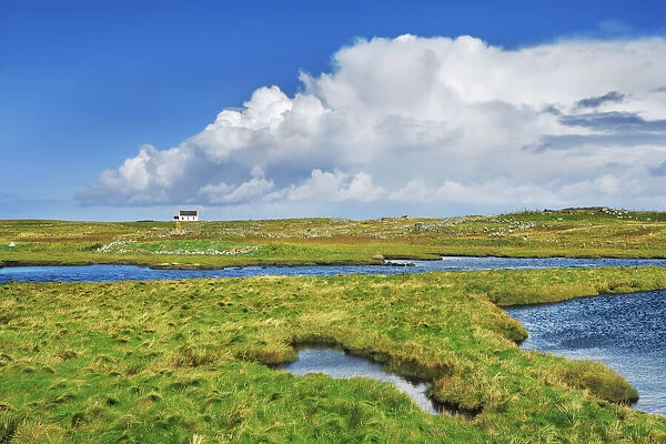 Moorland on South Uist - United Kingdom, Scotland, Outer Hebrides, South Uist