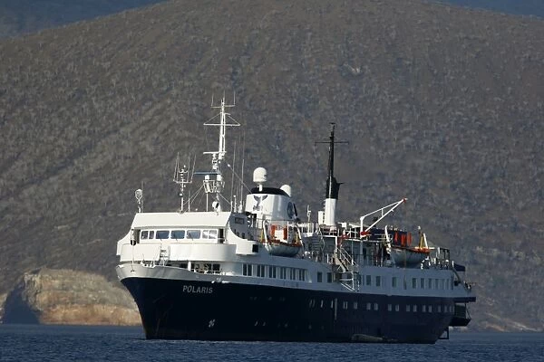 The Lindblad expedition ship Polaris operating in the Galapagos Island Archipeligo since 1997