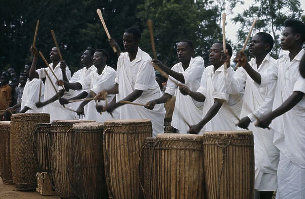 20032693. RWANDA Music Tutsi drummers