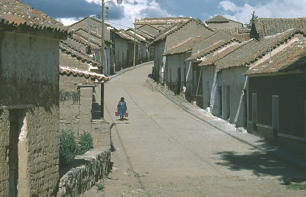 20054616. BOLIVIA Chuquisaca Tarabuco Town in the Altiplano or Bolivian Plateau