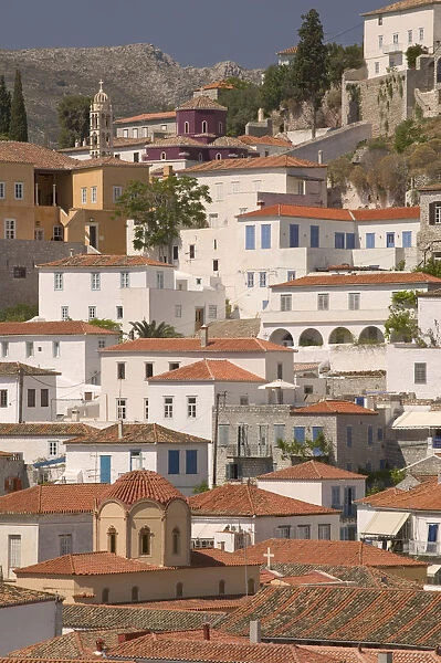 20064944. GREECE Saronic Islands Hydra Buildings of Hydra Town