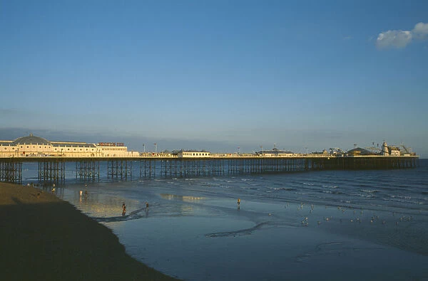20070460. ENGLAND East Sussex Brighton Brighton Pier in early evening light
