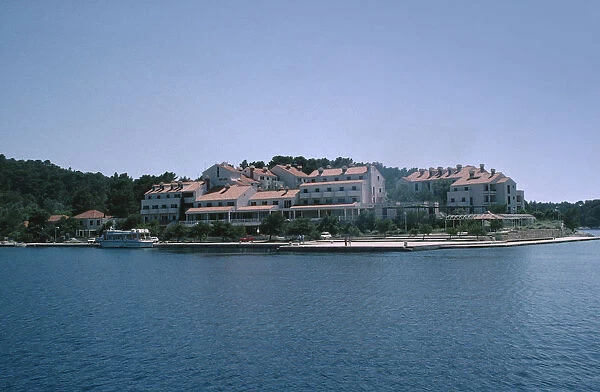 20078498. CROATIA Dalmatia Mljet Hotel Odisej seen from across water