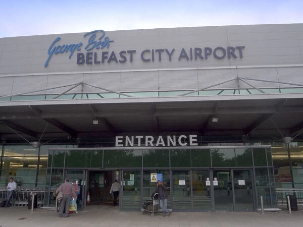 20089653. NORTHERN IRELAND Belfast George Best City Airport in Sydenham area docks