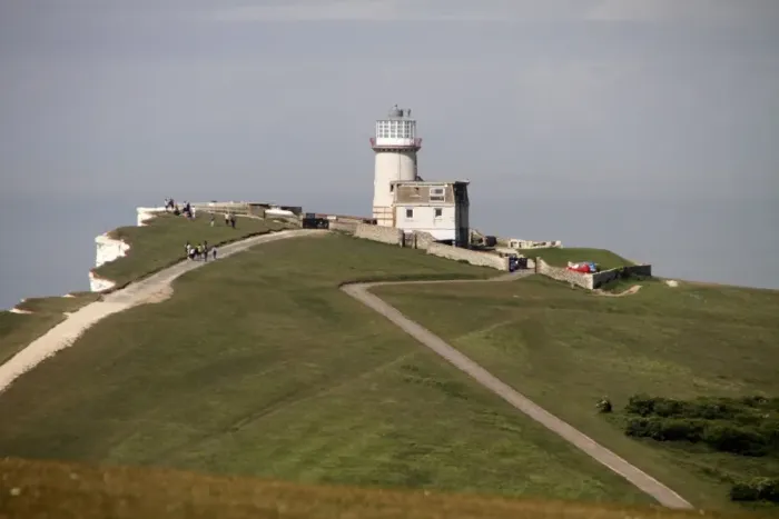 Framed Print : In 1831 construction began on Belle Tout lighthouse on the next headland west from Beachy Head Framed Print : In 1831 construction began on Belle Tout lighthouse on the next headland west from Beachy Head