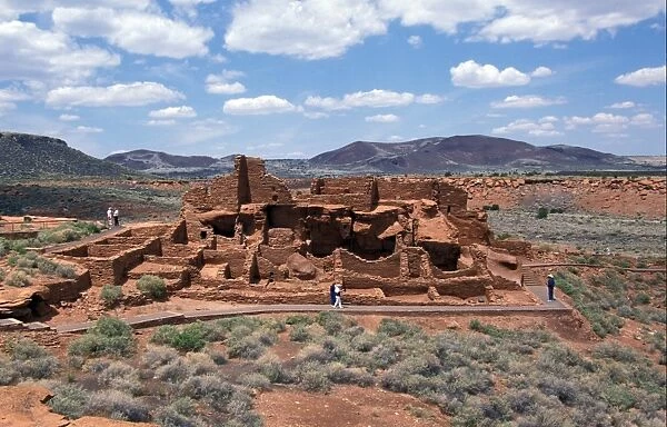America Nth. USA Arizona. The prehistoric Sinaguan & Anasazi dwellings at Wupatki, Arizona