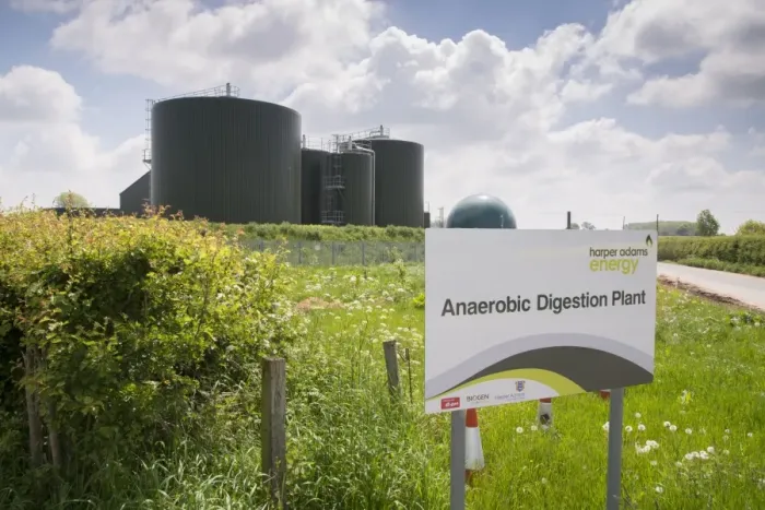 Framed Print : Anaerobic digestion plant, Harper Adams, Newport, Shropshire, England, May Framed Print : Anaerobic digestion plant, Harper Adams, Newport, Shropshire, England, May